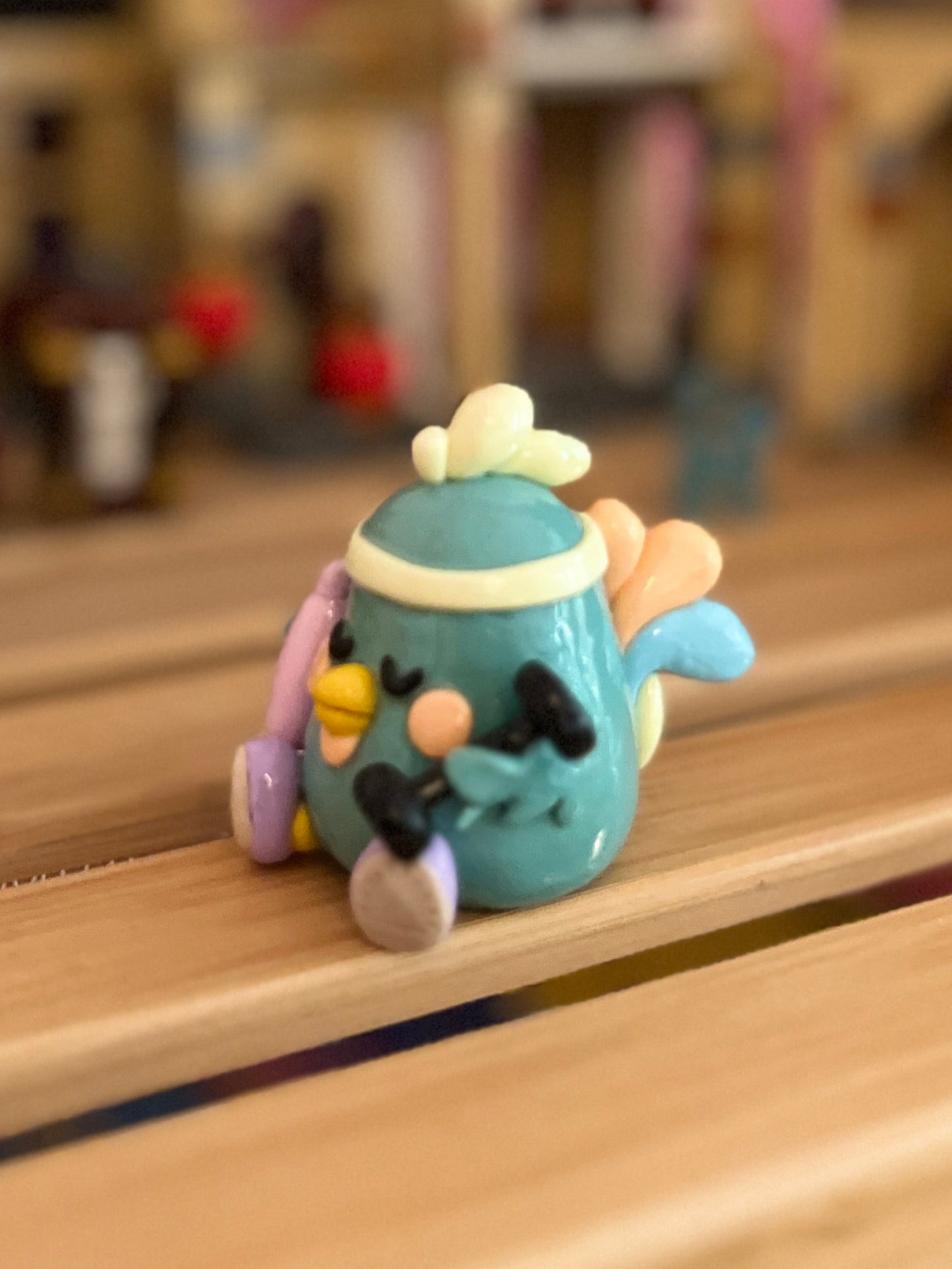 Fitness Inspired Chikfit the Chicken Polymer Clay Desk Buddy