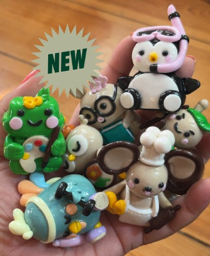 Clay Hobby Buds: Handcrafted Desk Companions for Creativity & Calm
