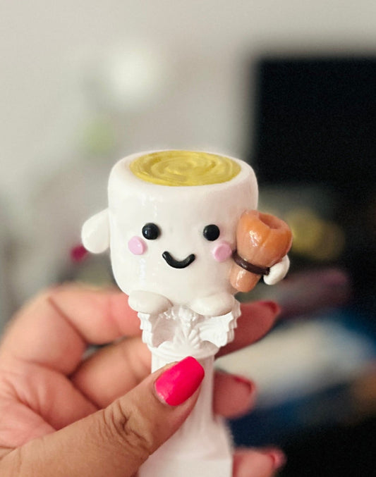 Japanese Matcha Inspired Polymer Clay Desk Buddy
