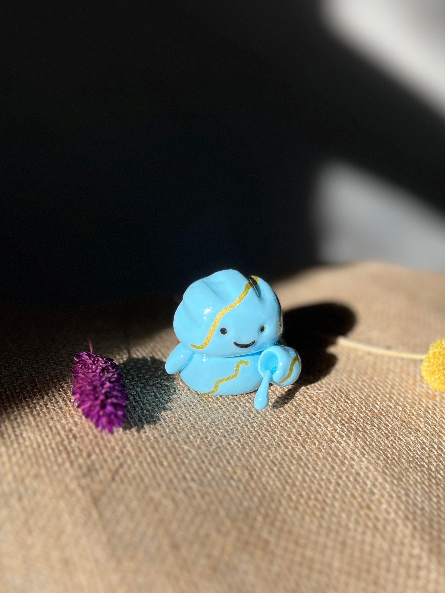 Zodiac Inspired Aquarius Polymer Clay Desk Buddy