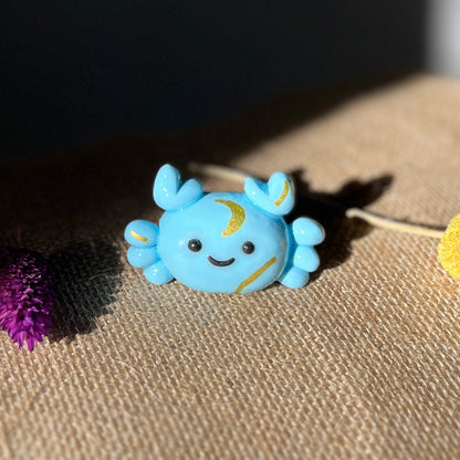 Zodiac Inspired Cancer Polymer Clay Desk Buddy