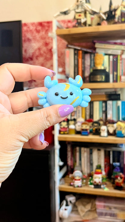Zodiac Inspired Cancer Polymer Clay Desk Buddy