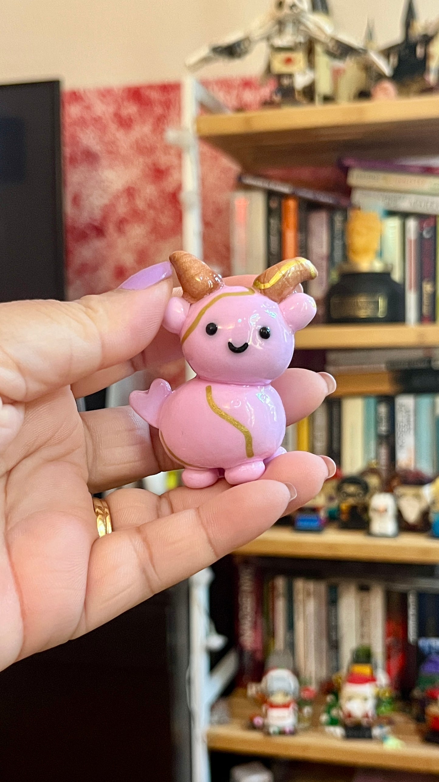 Zodiac Inspired Capricorn Polymer Clay Desk Buddy