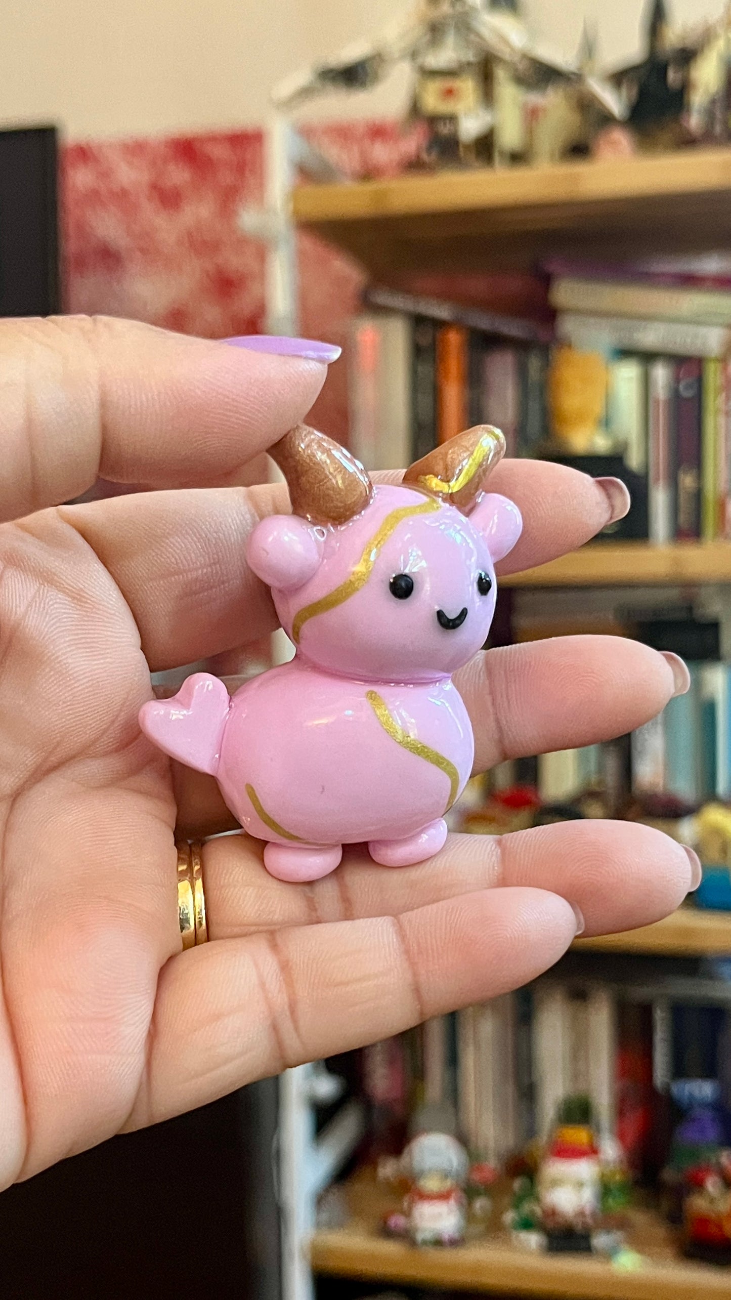 Zodiac Inspired Capricorn Polymer Clay Desk Buddy