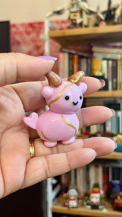 Zodiac Inspired Capricorn Polymer Clay Desk Buddy