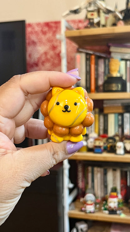 Zodiac Inspired Leo Polymer Clay Desk Buddy
