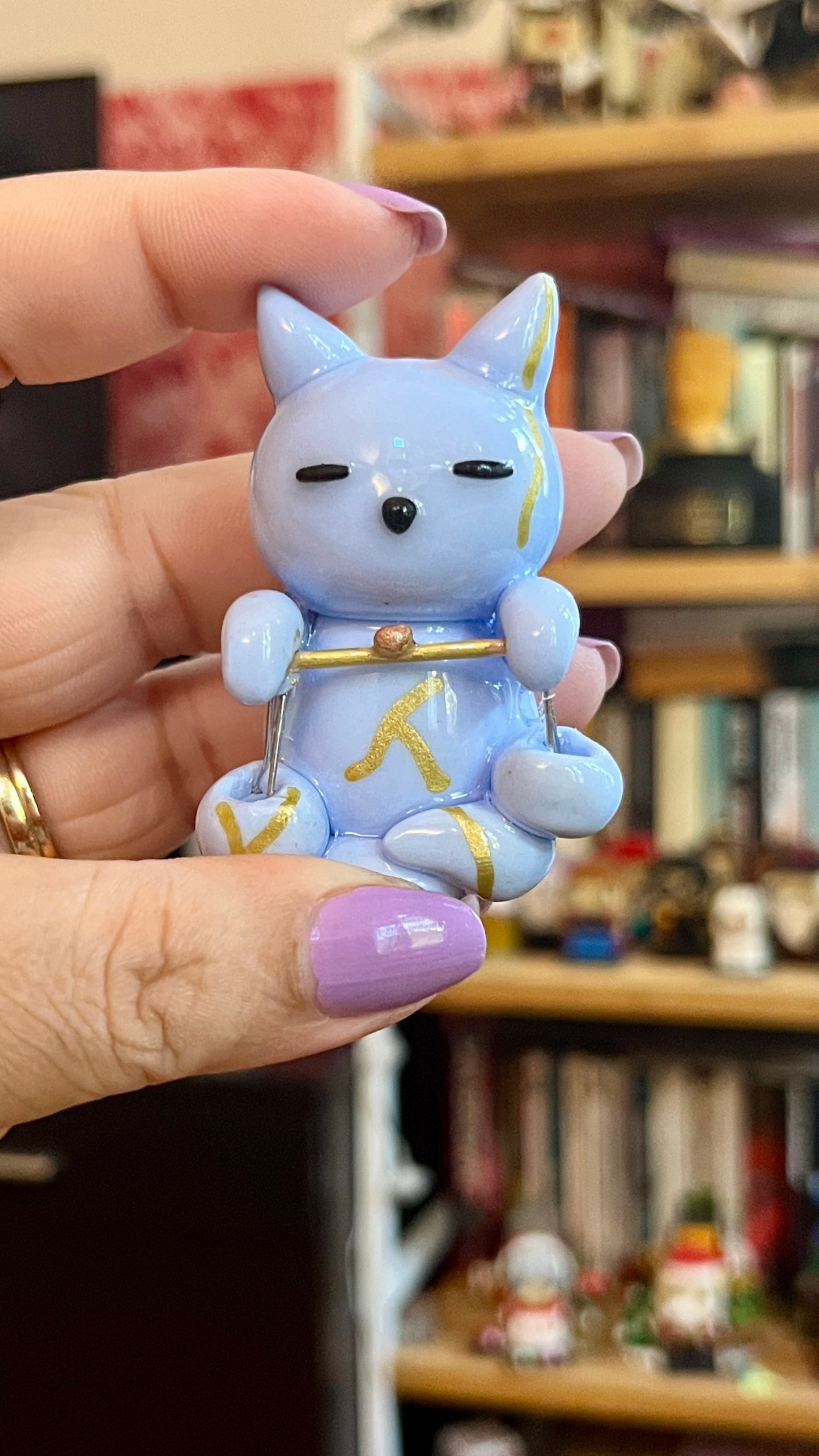 Zodiac Inspired Libra Polymer Clay Desk Buddy