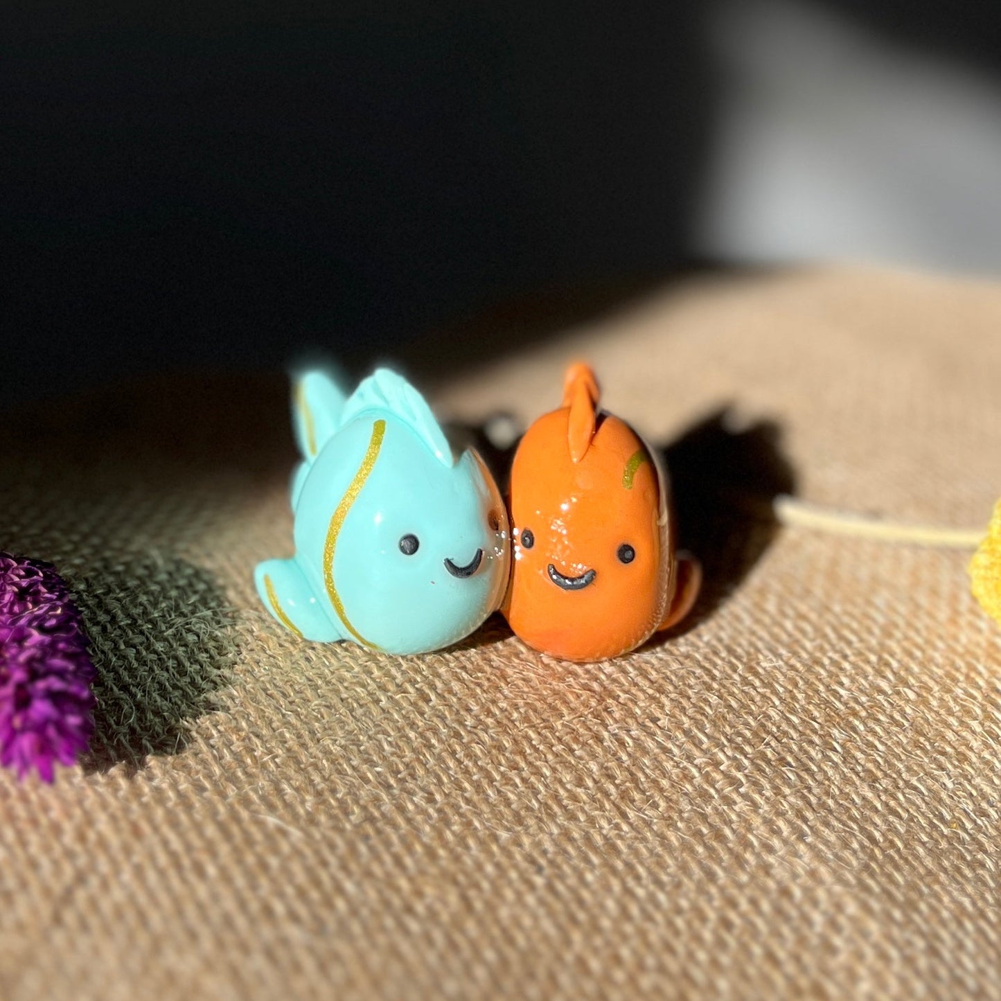 Zodiac Inspired Pisces Polymer Clay Desk Buddy