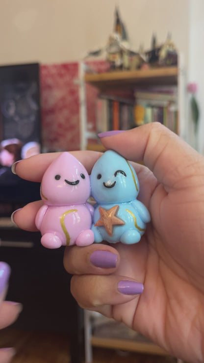 Zodiac Inspired Gemini Polymer Clay Desk Buddy