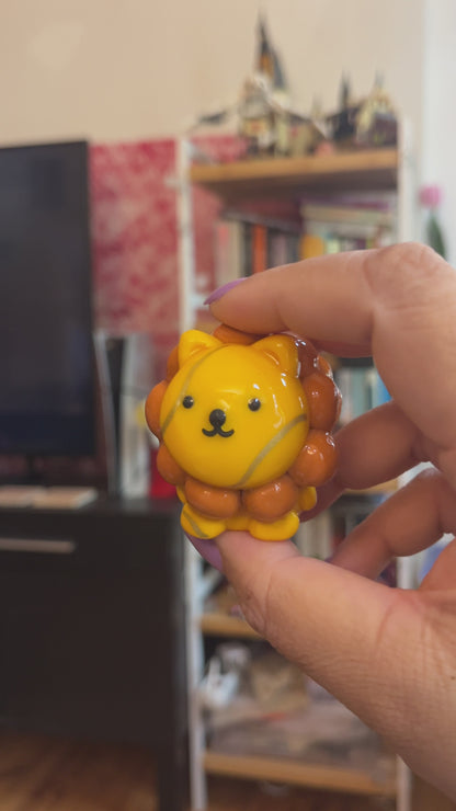 Zodiac Inspired Leo Polymer Clay Desk Buddy