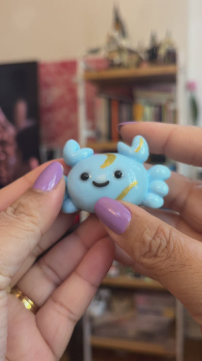 Zodiac Inspired Cancer Polymer Clay Desk Buddy