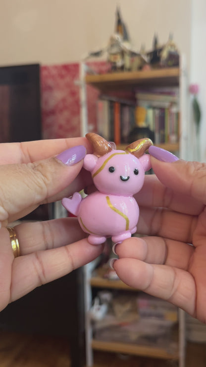 Zodiac Inspired Capricorn Polymer Clay Desk Buddy