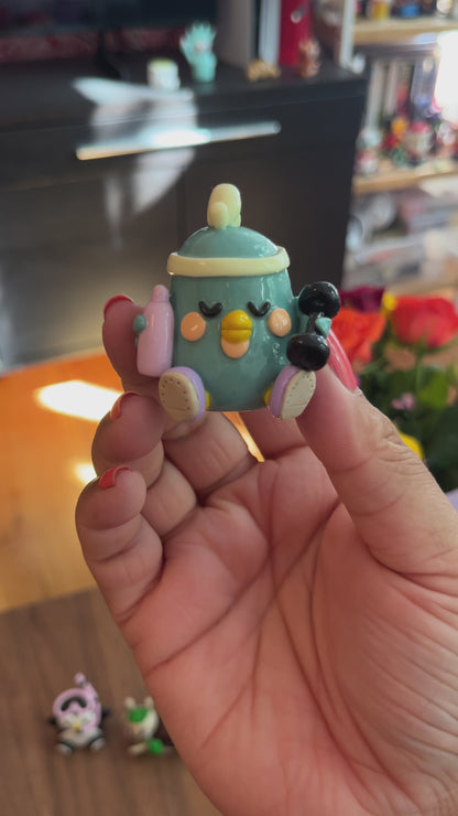 Fitness Inspired Chikfit the Chicken Polymer Clay Desk Buddy