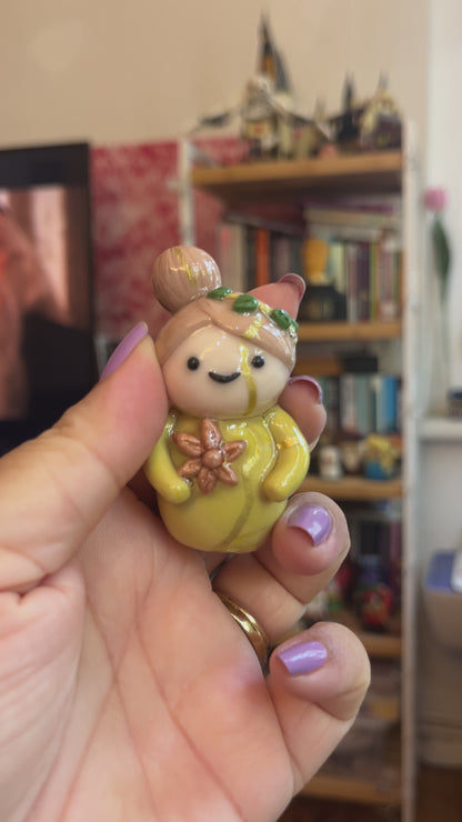 Zodiac Inspired Virgo Polymer Clay Desk Buddy