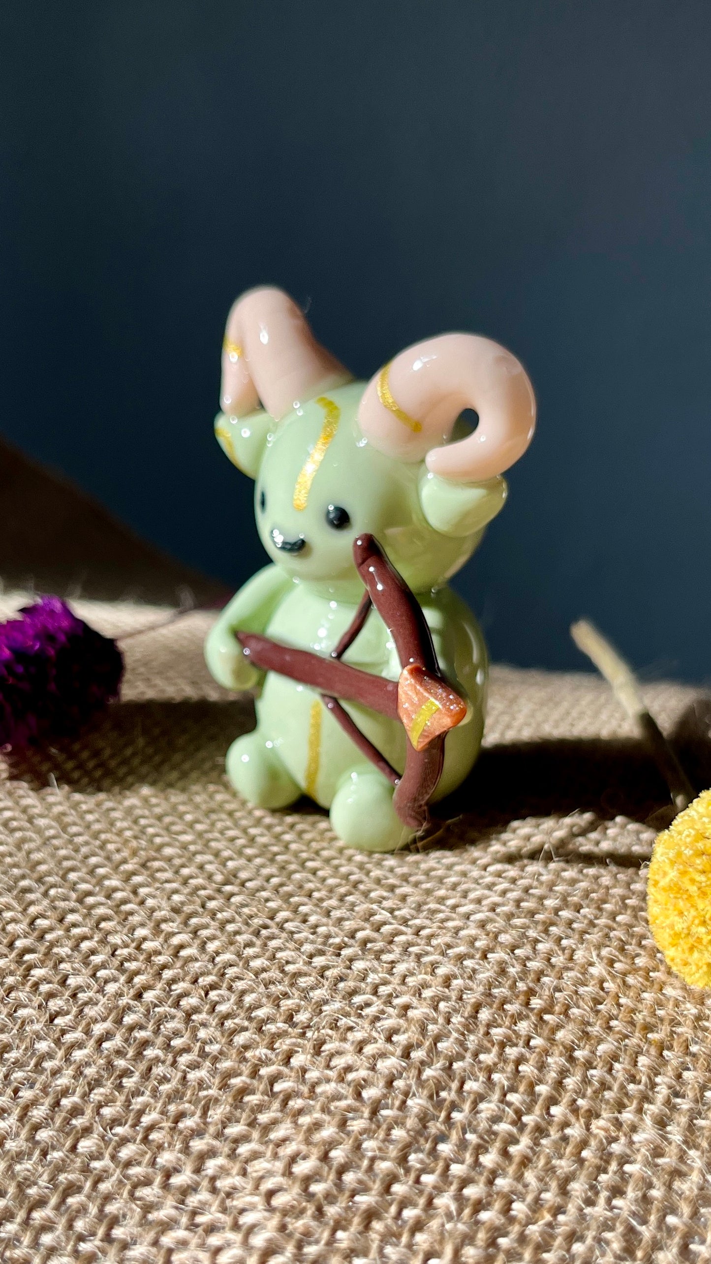 Zodiac Inspired Sagittarius Polymer Clay Desk Buddy