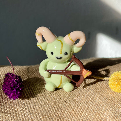 Zodiac Inspired Sagittarius Polymer Clay Desk Buddy