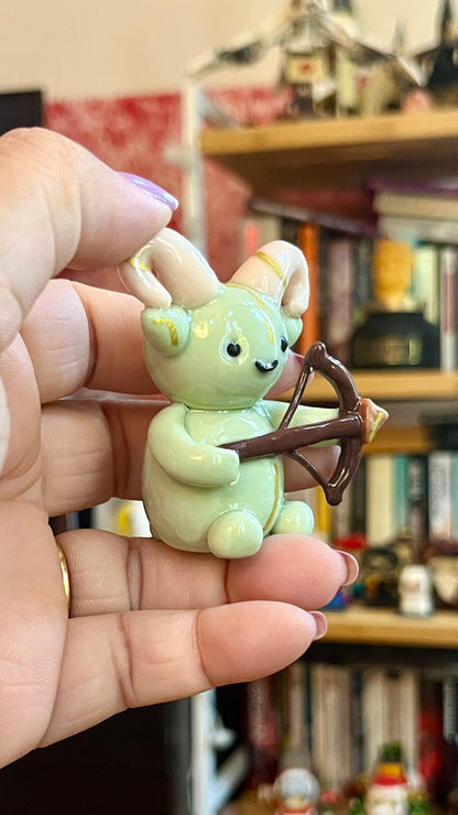Zodiac Inspired Sagittarius Polymer Clay Desk Buddy