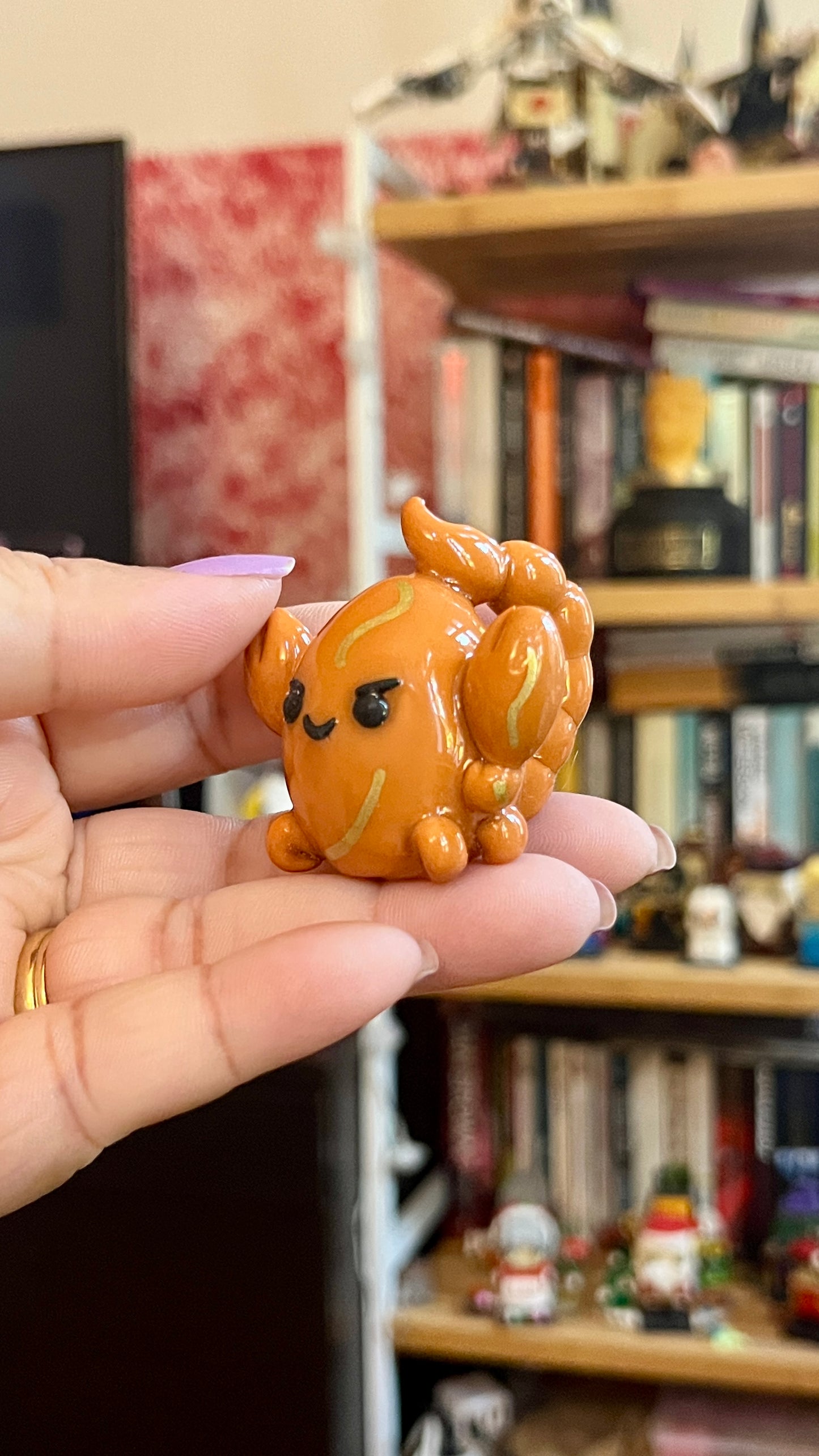 Zodiac Inspired Scorpio Polymer Clay Desk Buddy