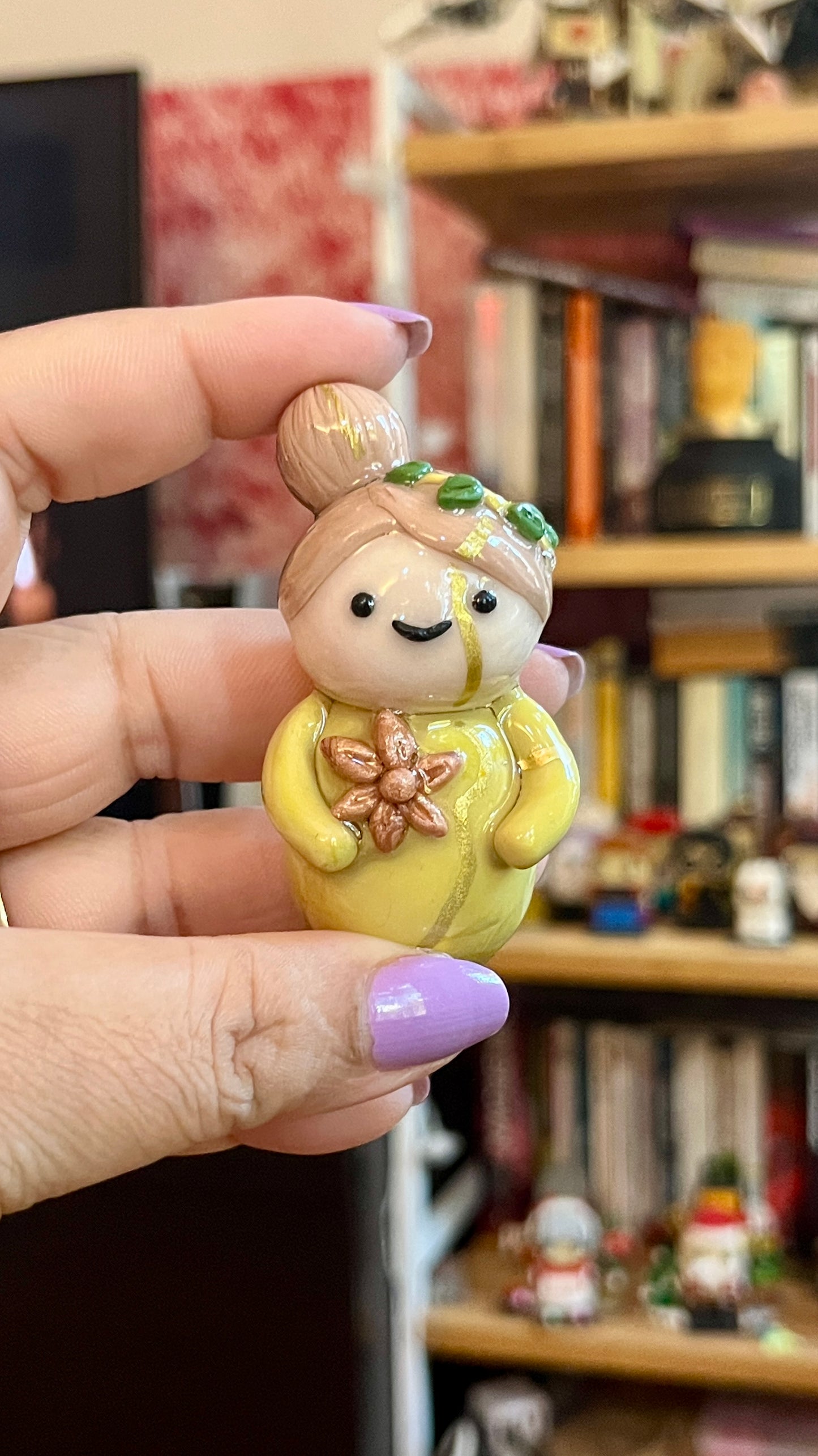 Zodiac Inspired Virgo Polymer Clay Desk Buddy