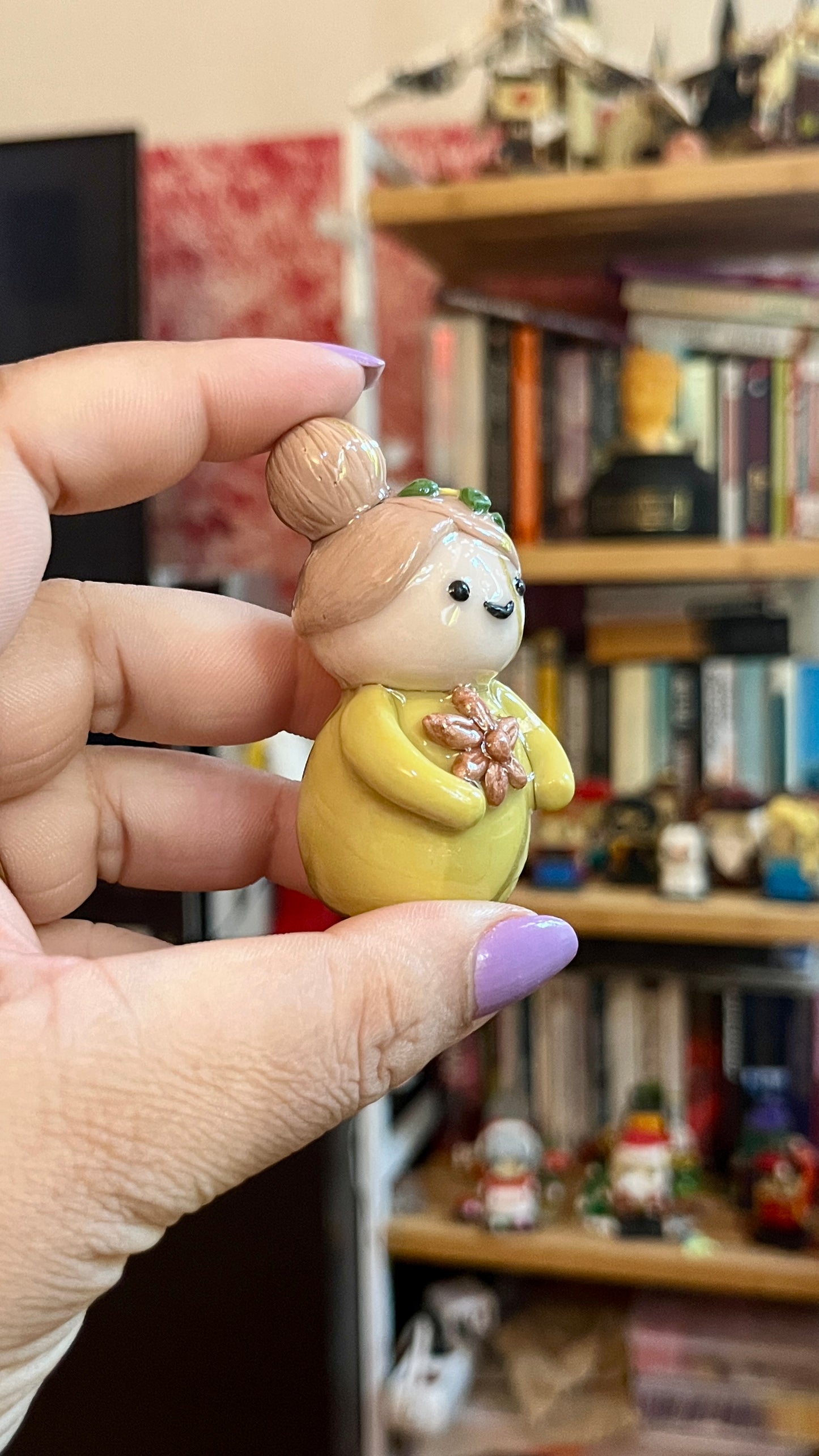 Zodiac Inspired Virgo Polymer Clay Desk Buddy